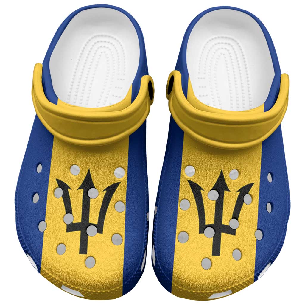 Barbados Clogs Shoes Heritage Palette Flag-Inspired - Wonder Print Shop