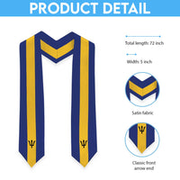 Barbados Graduation Stole Flag Style
