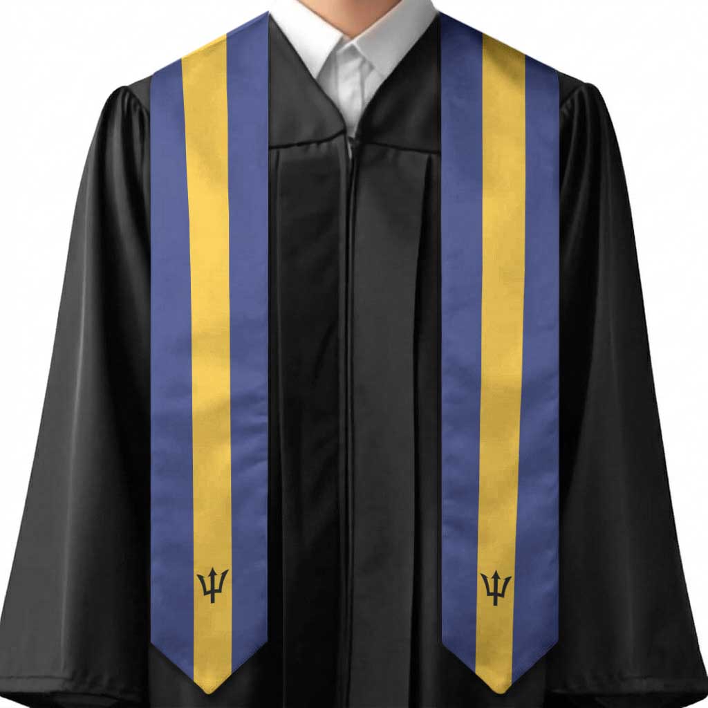 Barbados Graduation Stole Flag Style