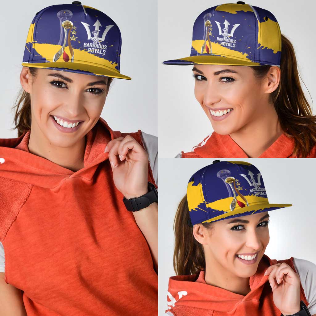 Barbados Royals Cricket Snapback Cap 3rd Champions Trophy Proud - Blue - Wonder Print Shop