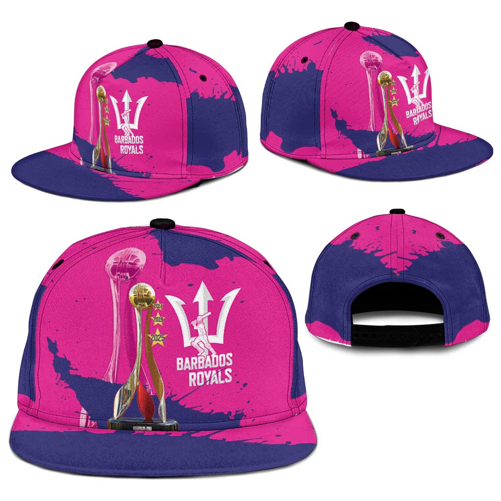 Barbados Royals Cricket Snapback Cap 3rd Champions Trophy Proud - Pink - Wonder Print Shop