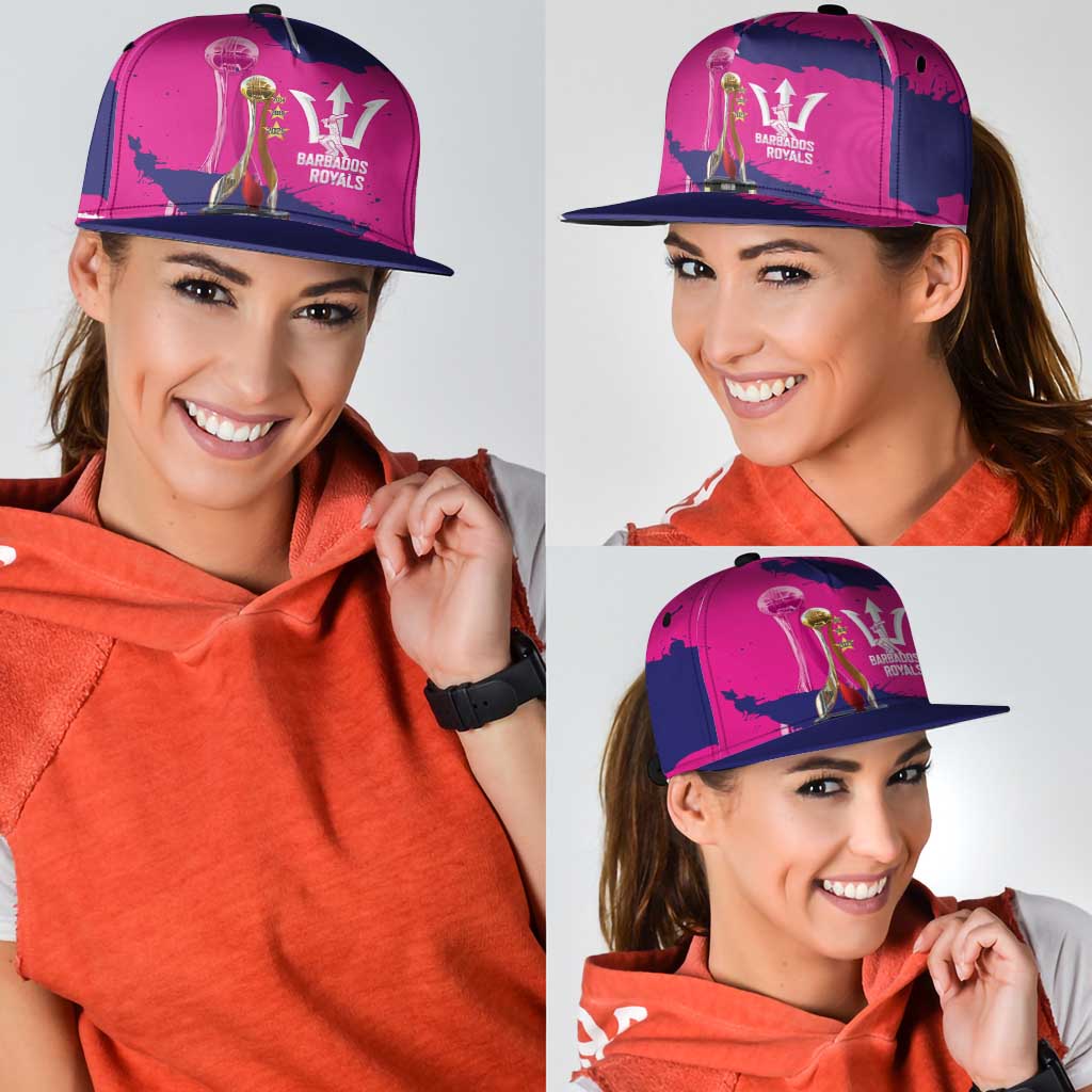 Barbados Royals Cricket Snapback Cap 3rd Champions Trophy Proud - Pink - Wonder Print Shop