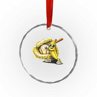 Baseball Banana Crystal Glass Ornament Funny Baseball Glove Drip Kids Youth Boys Girls