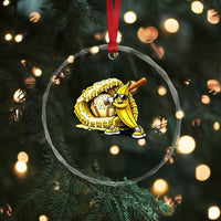 Baseball Banana Crystal Glass Ornament Funny Baseball Glove Drip Kids Youth Boys Girls