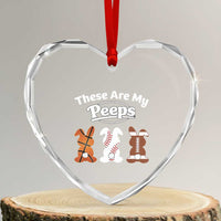 Baseball Basketball Football Easter Heart Crystal Glass Ornament Cute Bunny Game Day Sports These Are My Peeps - Wonder Print Shop