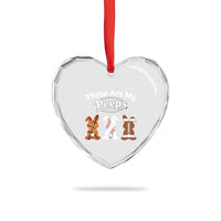 Baseball Basketball Football Easter Heart Crystal Glass Ornament Cute Bunny Game Day Sports These Are My Peeps - Wonder Print Shop
