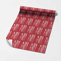 Baseball Breast Cancer Wrapping Paper Roll Pink Ribbon Strike Out Breast Cancer American Flag - Wonder Print Shop