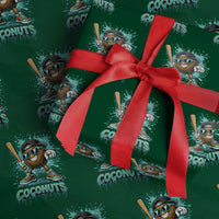 Baseball Coconut Wrapping Paper Roll Funny Graffiti Splatter Sports