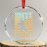 Baseball Drip Crystal Glass Ornament Dripping Ice Cream Sprinkles American Flag Boys TS10