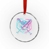 Baseball Drip Ice Cream Dripping Crystal Glass Ornament TS02