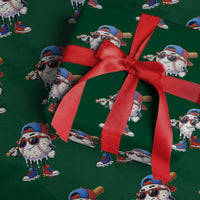 Baseball Drip Ice Cream Wrapping Paper Roll Youth Drip Baseball Boys Kid Red White And Blue