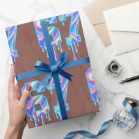 Baseball Drip Number 67 Player Wrapping Paper Roll Funny Six Seven Meme 67th Birthday Holographic Dripping - Wonder Print Shop