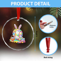 Baseball Easter Drip Ice Cream Sprinkles Egg Gift Crystal Glass Ornament