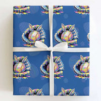Baseball Easter Wrapping Paper Roll Drip Ice Cream Sprinkles Baseball Glove