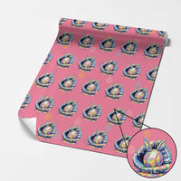 Baseball Easter Wrapping Paper Roll Drip Ice Cream Sprinkles Baseball Glove