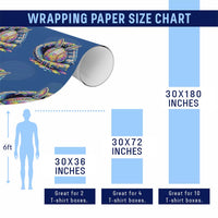 Baseball Easter Wrapping Paper Roll Drip Ice Cream Sprinkles Baseball Glove