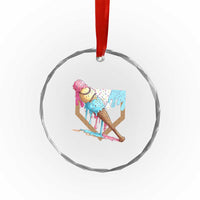 Baseball Home Ice Cream Dripping Crystal Glass Ornament TS02