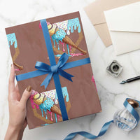 Baseball Home Ice Cream Dripping Wrapping Paper Roll - Wonder Print Shop