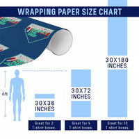 Baseball Home Plate Dripping Ice Cream Wrapping Paper Roll Respect The Drip Social Club Sprinkles - Wonder Print Shop
