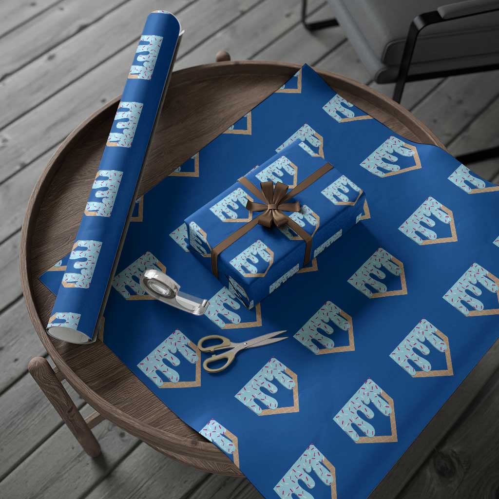 Baseball Ice Cream Dripping Wrapping Paper Roll Home Plate Drip - Wonder Print Shop