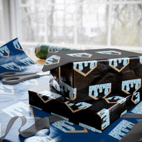 Baseball Ice Cream Dripping Wrapping Paper Roll Home Plate Drip - Wonder Print Shop