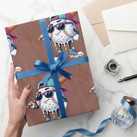Baseball Life Style Wrapping Paper Roll Youth Drip Baseball Boys Kid