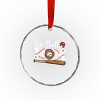 Baseball Mom Crystal Glass Ornament Tee Ball Mama Funny Mother's Day