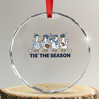 Baseball Silly Goose Crystal Glass Ornament Funny Tis The Season Baseball Mom