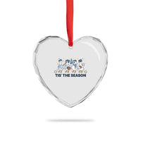 Baseball Silly Goose Heart Crystal Glass Ornament Funny Tis The Season Baseball Mom