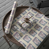 Baseball Sister Wrapping Paper Roll Coquette Bow Biggest Fan Sport Lovers Girl