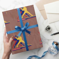 Baseball Venezuela Sport Fan Venezuelan Flag Batter Player Wrapping Paper Roll