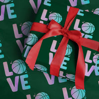 Basketball Lovers Wrapping Paper Roll Basketball Mom Sports Fan - Wonder Print Shop