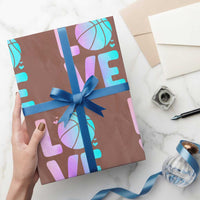 Basketball Lovers Wrapping Paper Roll Basketball Mom Sports Fan - Wonder Print Shop