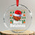 Basketball Xmas Crystal Glass Ornament Funny Merry Swishmas Sports TS12
