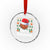 Basketball Xmas Crystal Glass Ornament Funny Merry Swishmas Sports TS12