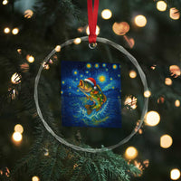 Bass Fish Christmas Crystal Glass Ornament Starry Night Fishing Van Gogh TS14