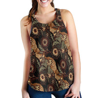Batik Pedalaman Semen Lereng Style Women Racerback Tank Indonesian Traditional Pattern