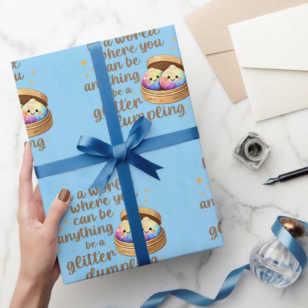 Be A Glitter Dumpling Kawaii Graphic Wrapping Paper Roll In A World Squish Squad Mystery Box