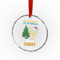 Be A Light Christmas Hanukkah Crystal Glass Ornament Interfaith Family Gift - Wonder Print Shop