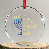 Be A Light Hanukkah Crystal Glass Ornament TS09