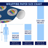 Be Gay Do Crime Rainbow Chameleon LGBTQ Pride Flag Wrapping Paper Roll - Wonder Print Shop