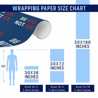 Be ICU Not ICE Wrapping Paper Roll Alex Pretti Memorial Tribute Minneapolis 2026