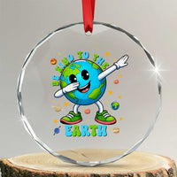 Be Kind To The Earth Crystal Glass Ornament Cute Environmental Awareness Earth Day