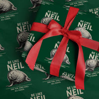 Be Like Neil the Seal One Ton Zero Chill All Chaos Wrapping Paper Roll Sarcastic Viral Chaotic Elephant Seal Meme Life Advice