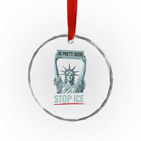 Be Pretti Good Stop Ice Crystal Glass Ornament Statue Of Liberty Minneapolis Protest