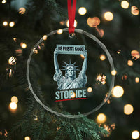 Be Pretti Good Stop Ice Crystal Glass Ornament Statue Of Liberty Minneapolis Protest