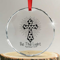 Be The Light Matthew 5 14 Crystal Glass Ornament Christian Soccer Faith Gift