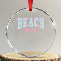 Beach Bum Crystal Glass Ornament Summer Vacation Beach Lovers