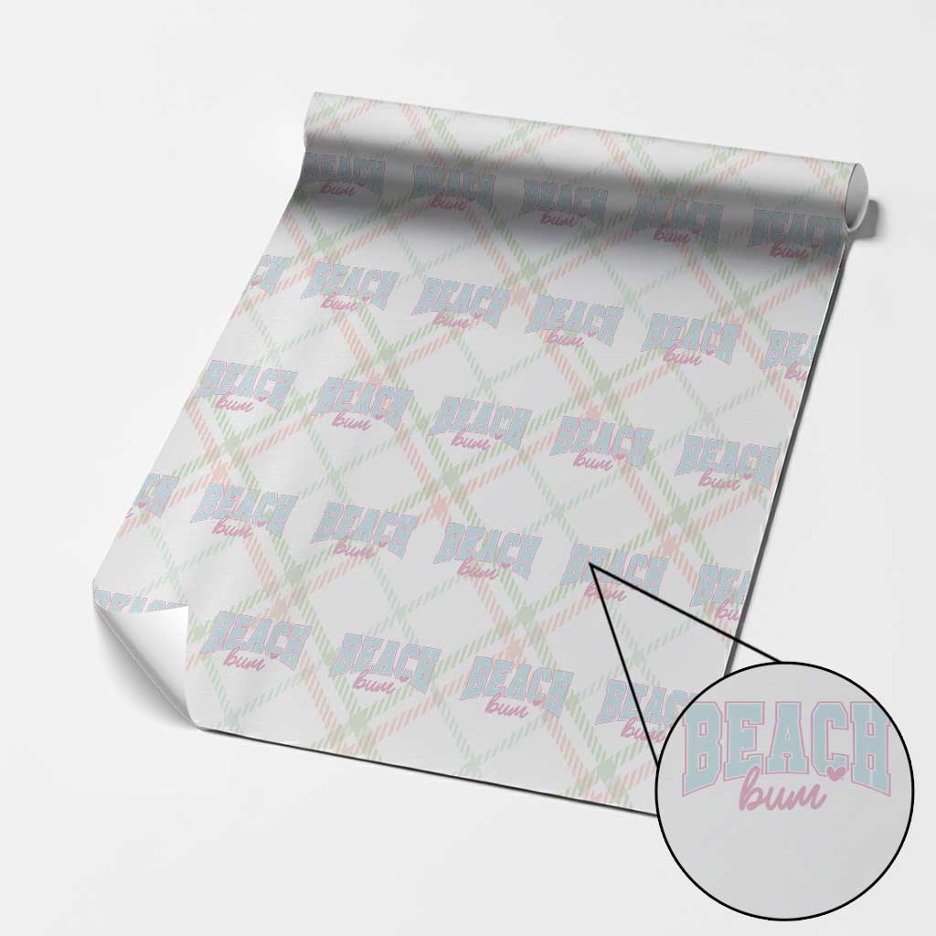 Beach Bum Wrapping Paper Roll Summer Vacation Beach Lovers