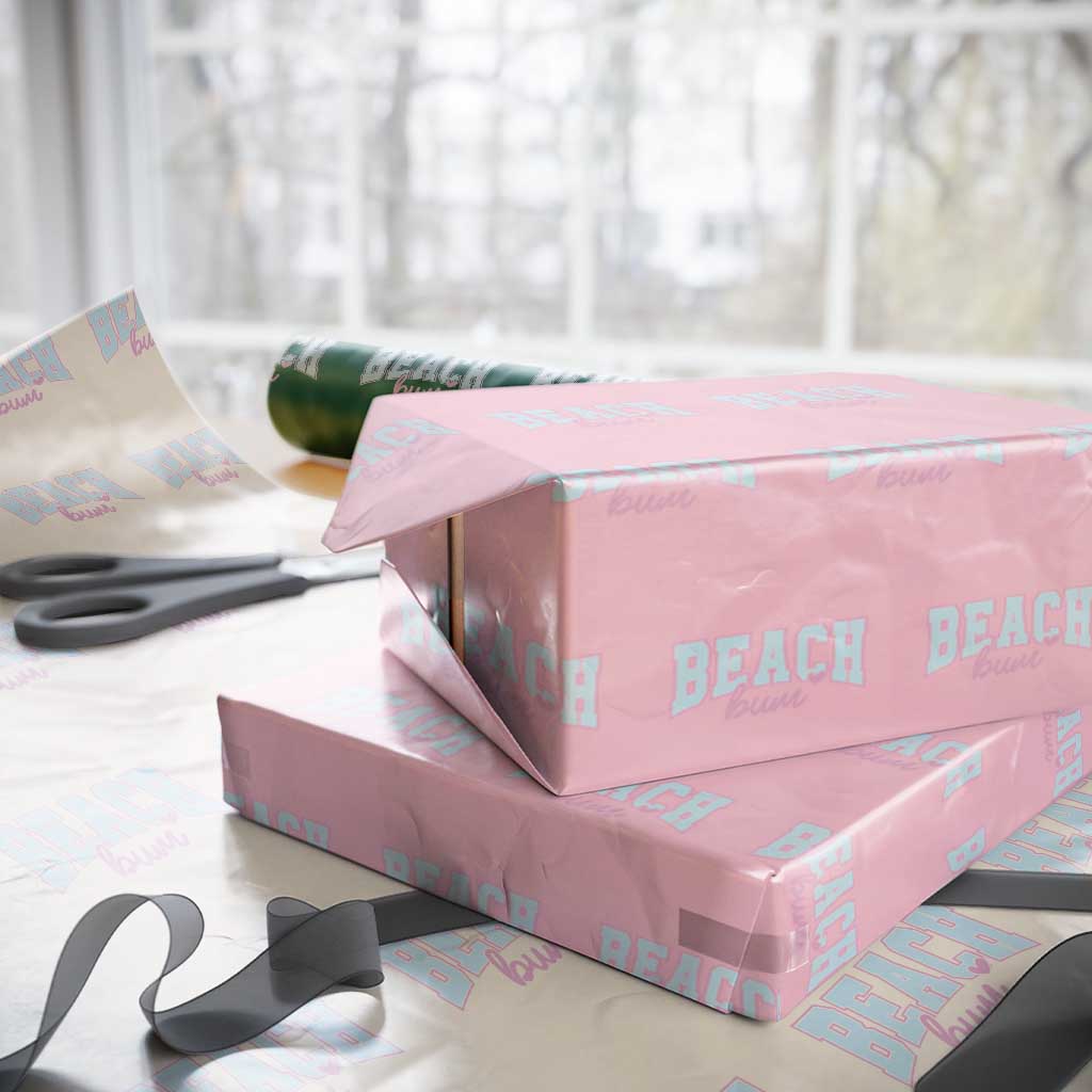 Beach Bum Wrapping Paper Roll Summer Vacation Beach Lovers